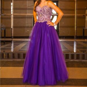 Purple Prom / Quinceañera / Sweet 16 Layla K Ball Gown Dress